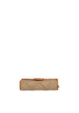 GG MARMONT RAFFIA WALLET ON CHAIN