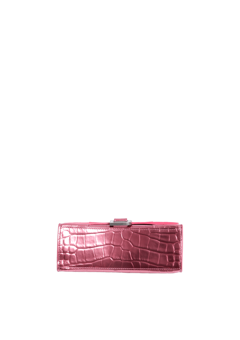 HOURGLASS SMALL CROCODILE EMBOSSED