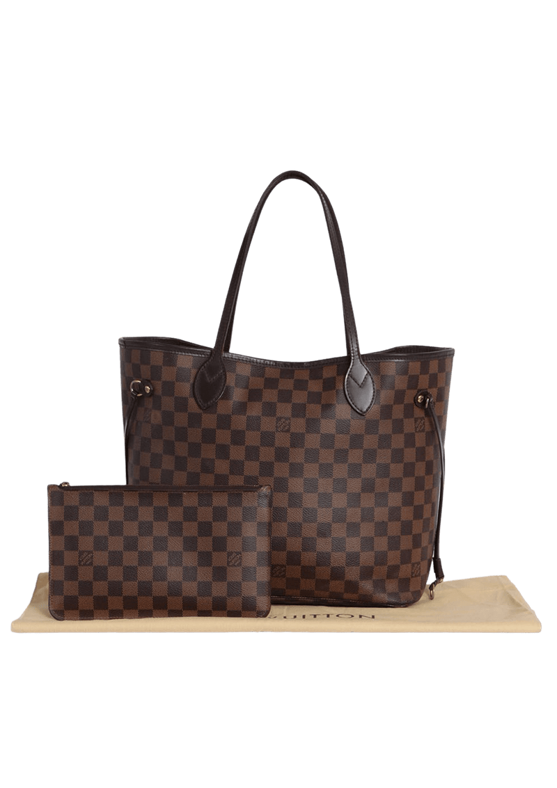 DAMIER ÉBÈNE NEVERFULL MM W/ POUCH