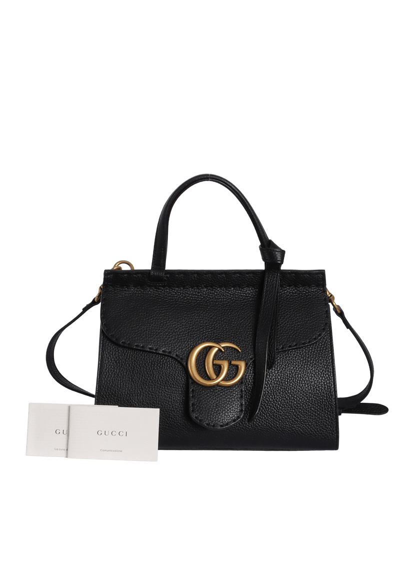 GG MARMONT SMALL TOP HANDLE BAG