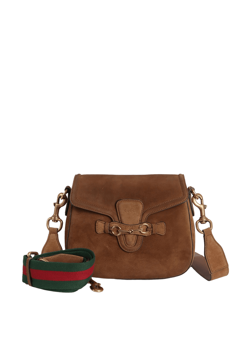 SMALL SUEDE LADY WEB BAG