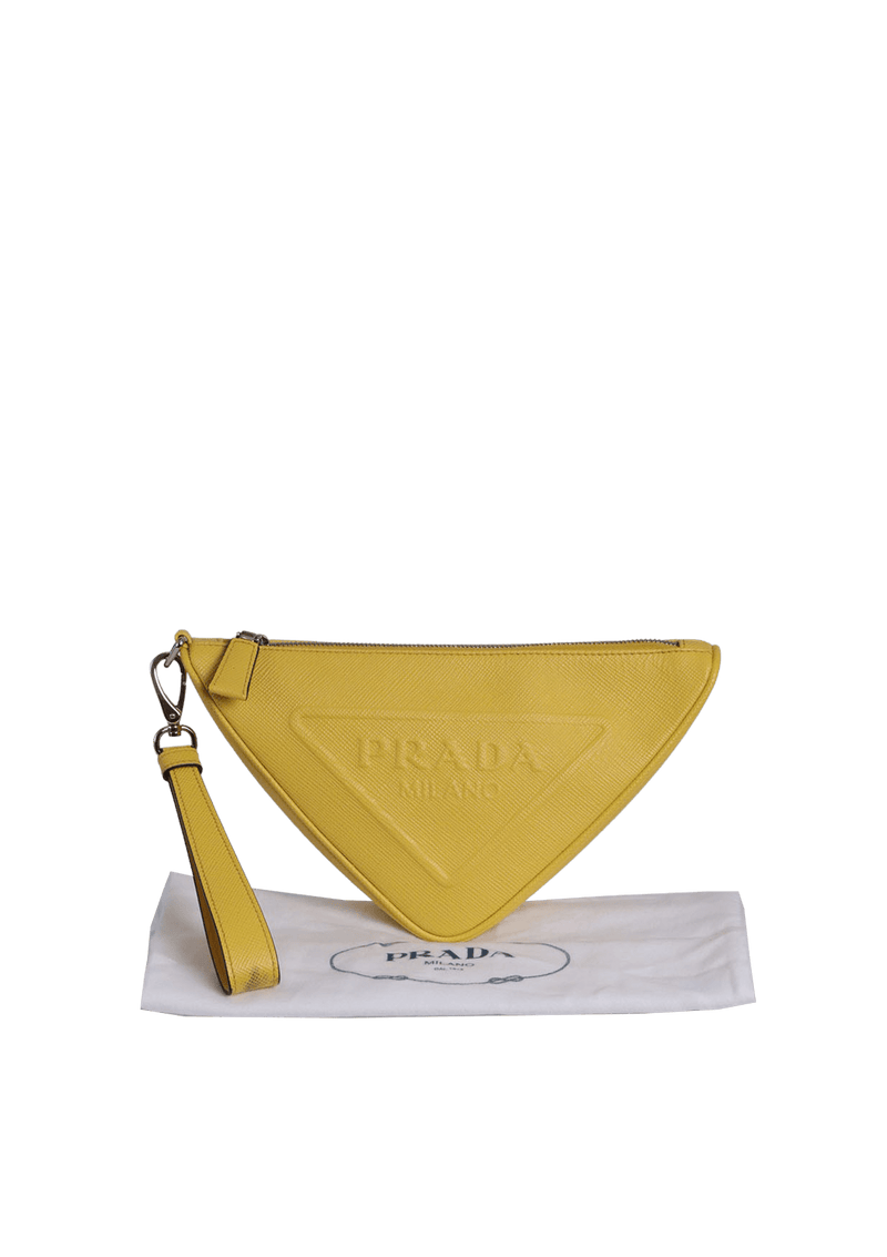 SAFFIANO TRIANGLE WRISTLET