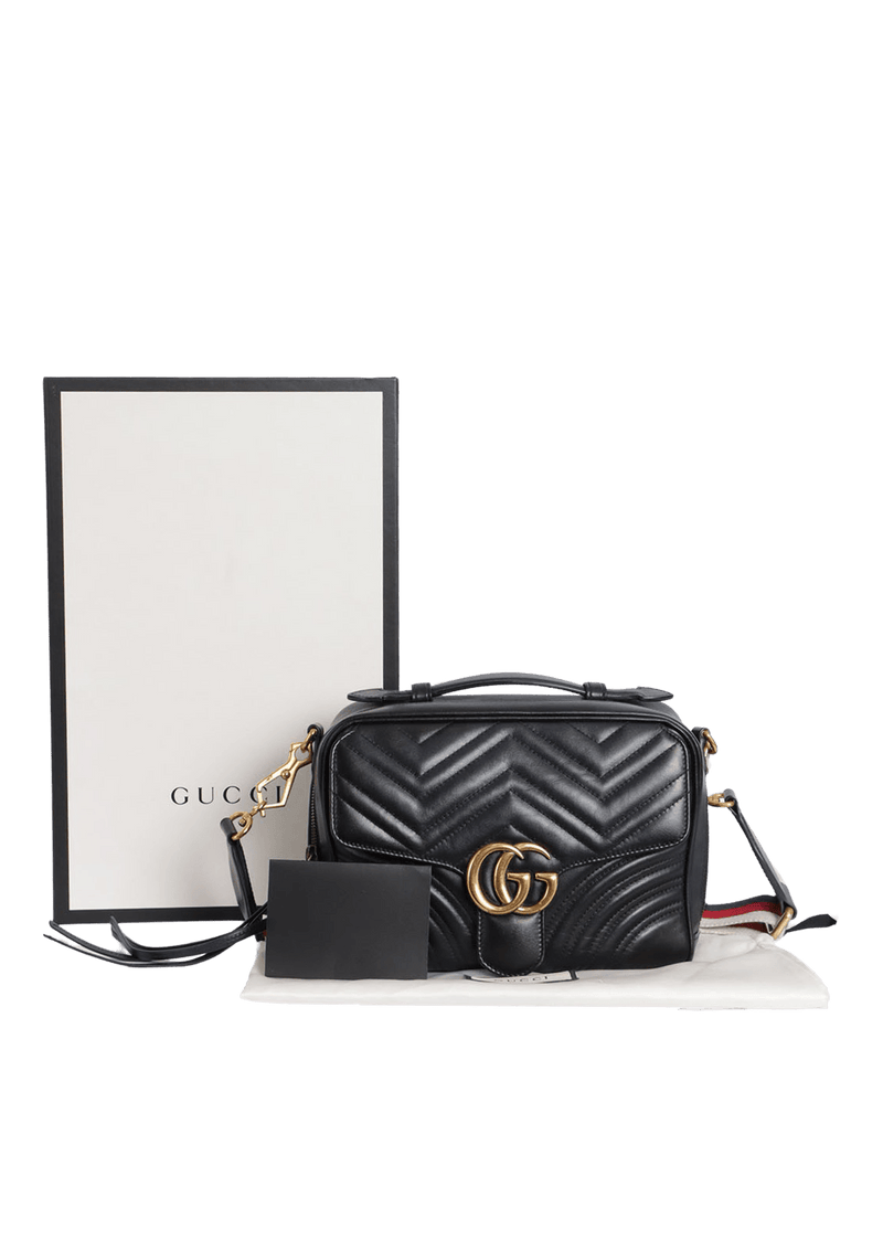 GG MARMONT SMALL TOP HANDLE BAG