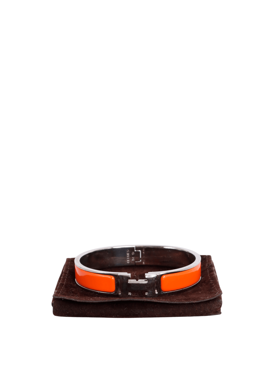 PULSEIRA HERMÈS CLIC H BRACELET LARANJA P ORIGINAL – Gringa