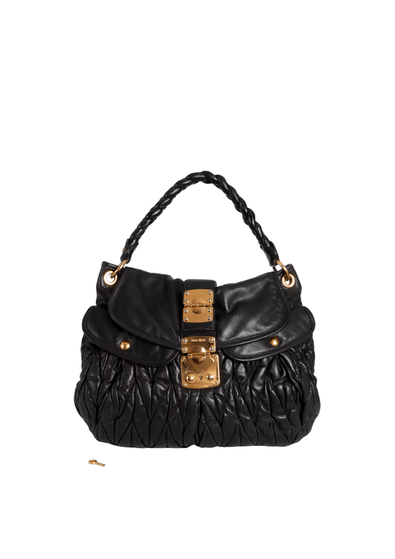 MATELASSÊ BLACK SATCHEL