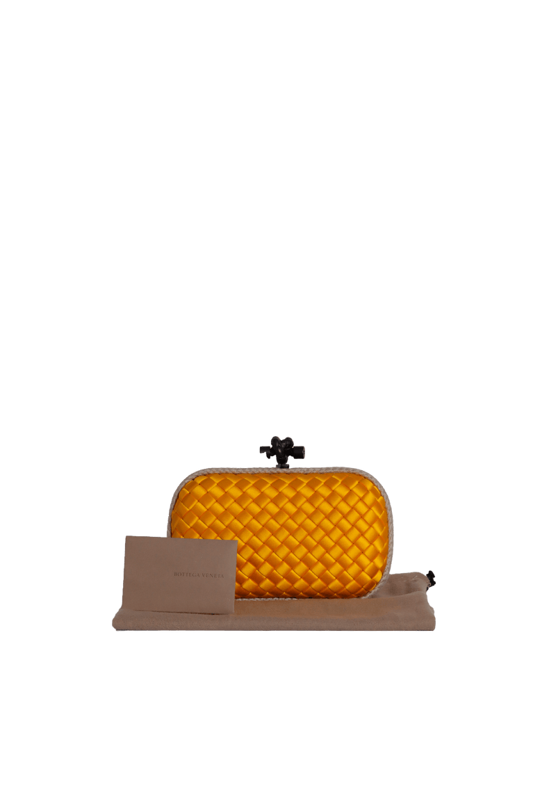 INTRECCIATO SATIN KNOT CLUTCH