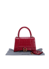 HOURGLASS SMALL CROCODILE EMBOSSED