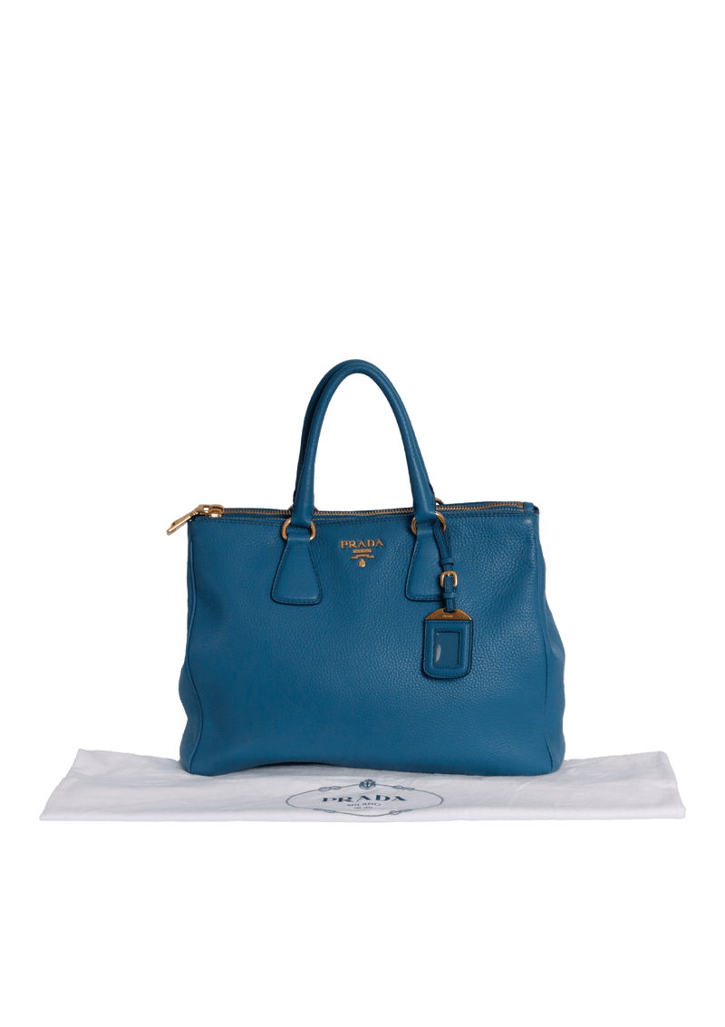 VITELLO DAINO DOUBLE ZIP TOTE