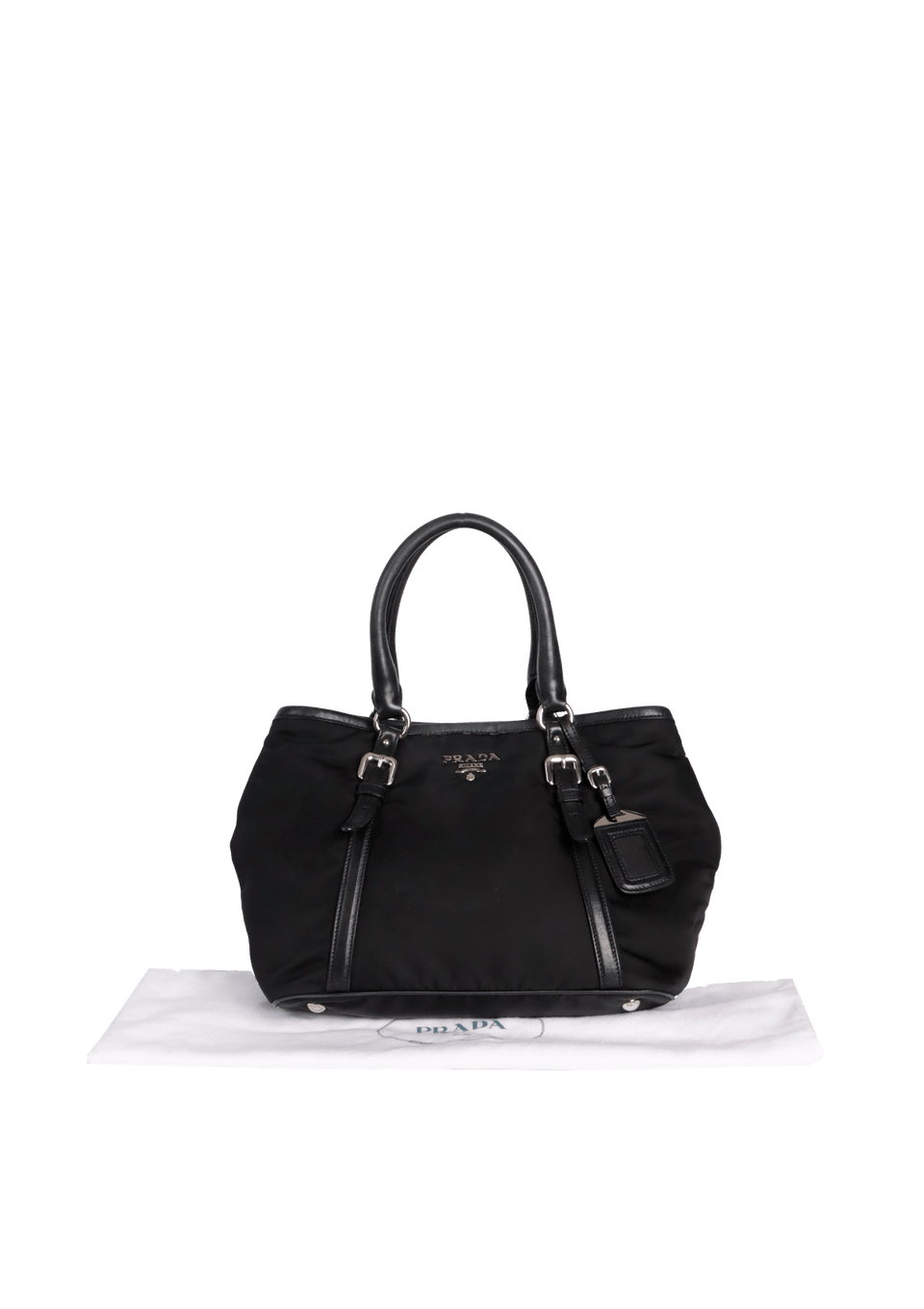BOLSA PRADA TESSUTO NYLON SOFT CALF TOTE PRETO ORIGINAL – Gringa