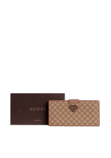 GG CANVAS HEART CONTINENTAL WALLET