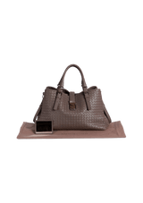 BOLSA BOTTEGA VENETA MEDIUM ROMA BAG CINZA ORIGINAL