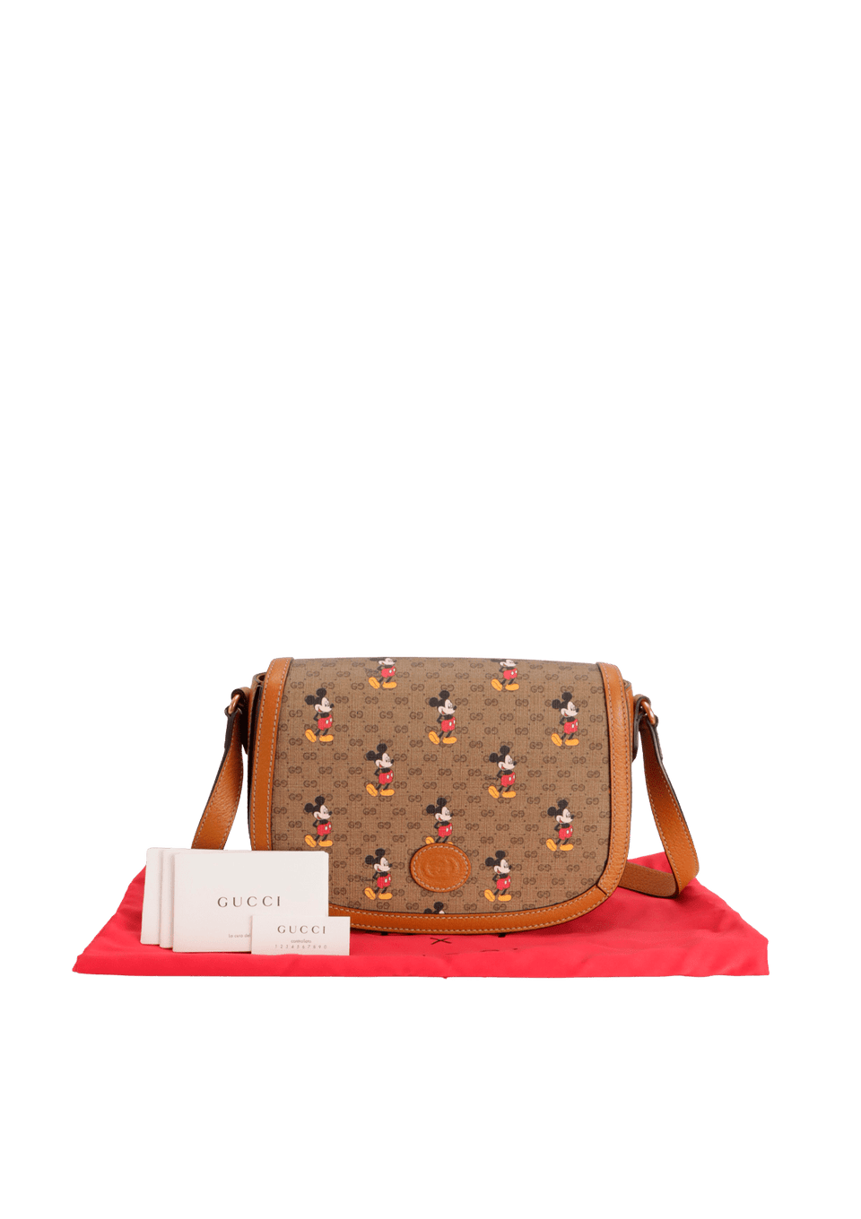 BOLSA GUCCI GUCCI X DISNEY INTERLOCKING G MICKEY MOUSE MARROM