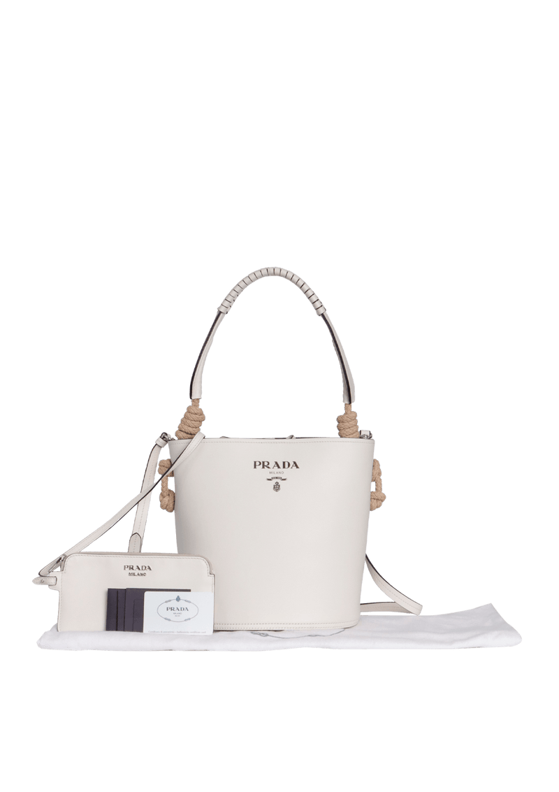 ROPE DETAIL TAMBOUR BUCKET BAG