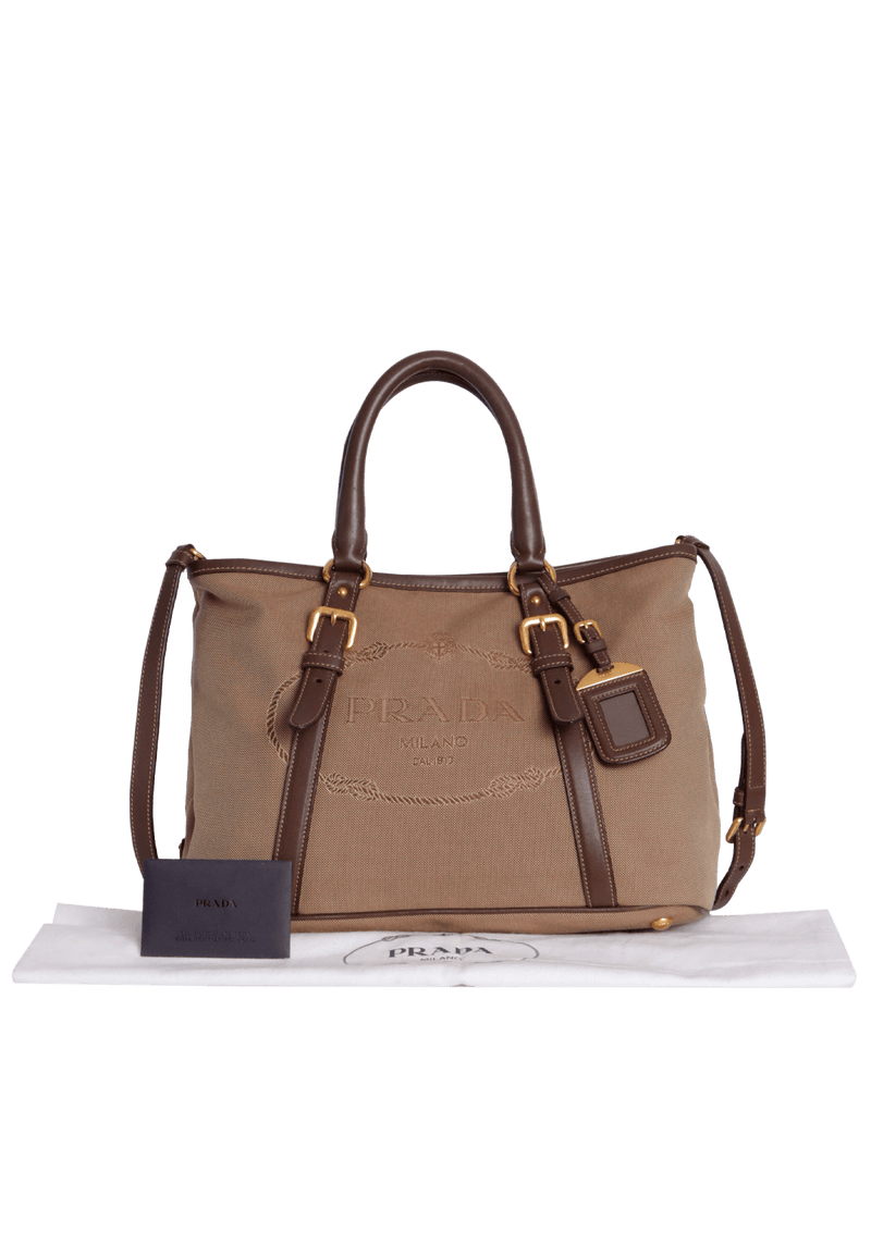 JACQUARD CANAPA LOGO TOTE