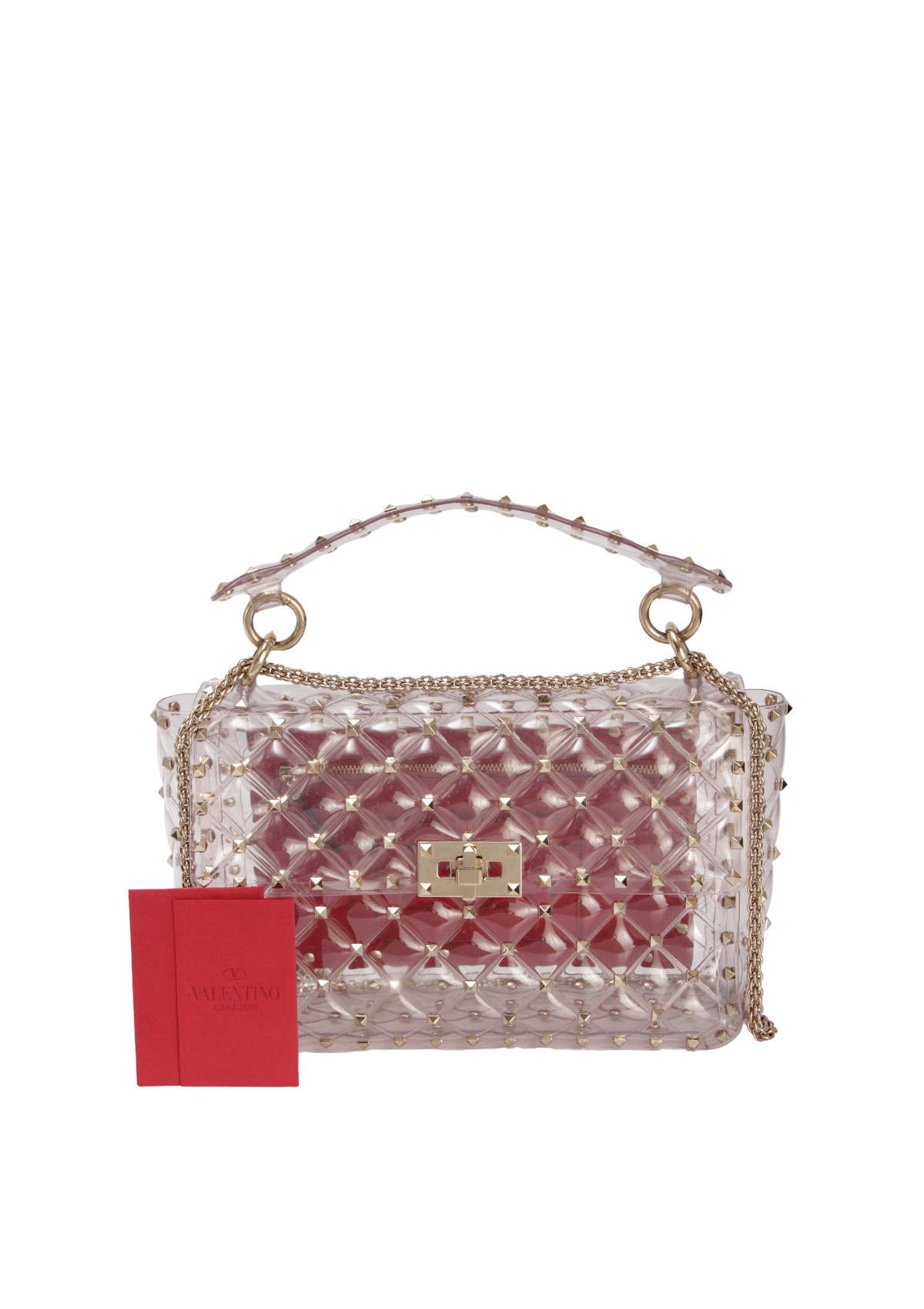 MEDIUM ROCKSTUD SPIKE QUILTED PVC