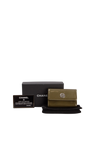 PATENT LEATHER FLAP WALLET