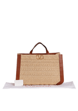 RAFFIA VLOGO TOTE