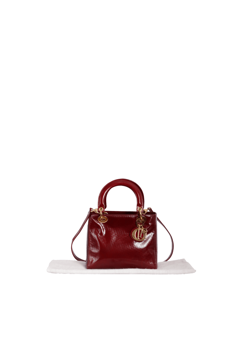 PATENT LEATHER OBLIQUE LADY DIOR