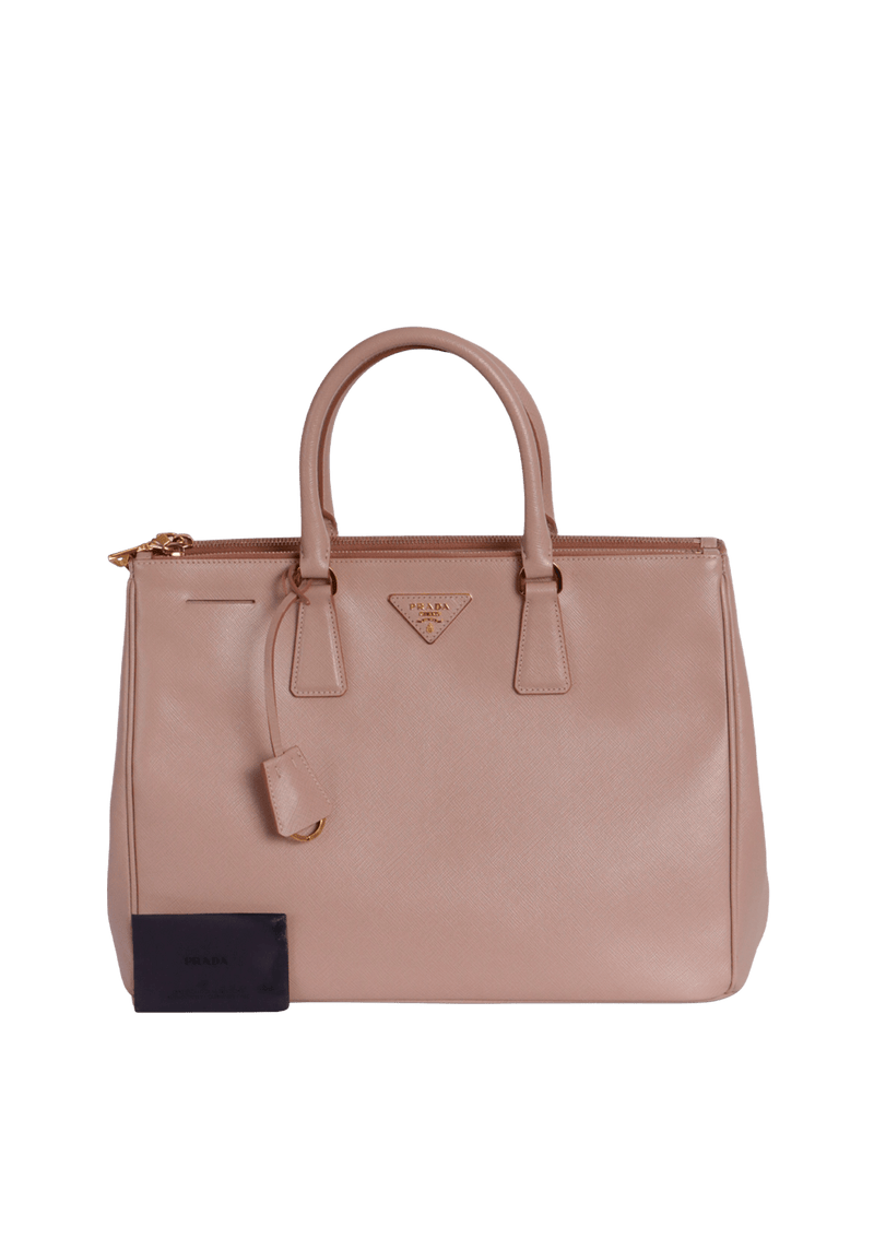 MEDIUM SAFFIANO LUX DOUBLE ZIP GALLERIA