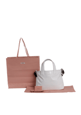 PATENT LEATHER SATCHEL BAG