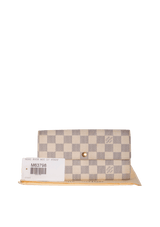 DAMIER AZUR SARAH WALLET