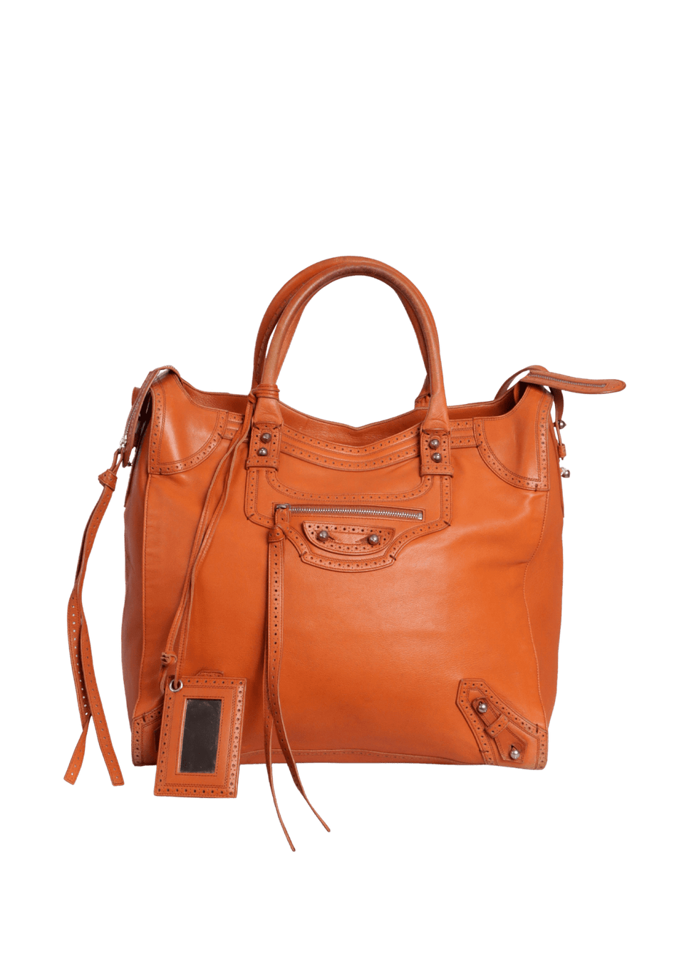 BOLSA BALENCIAGA RIVA CITY BAG LARANJA ORIGINAL – Gringa
