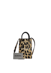 LEOPARD PRINT LOGO PHONE HOLDER BAG