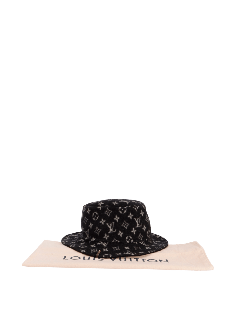 CHAPÉU LOUIS VUITTON WOOL MONOGRAM CARRY ON BOB HAT PRETO  display picture 2