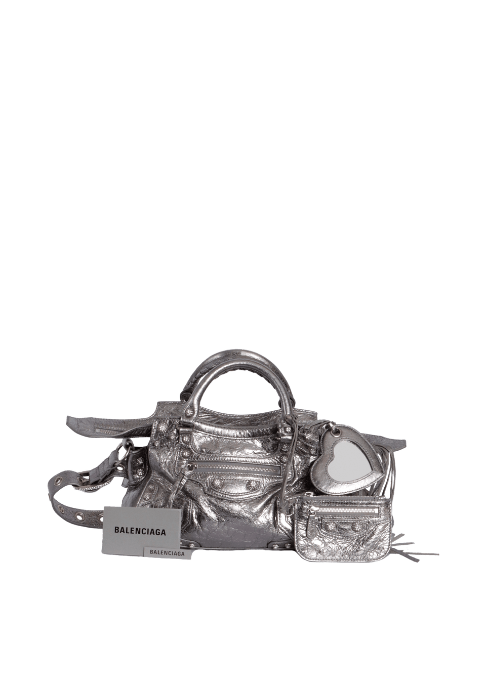 BOLSA BALENCIAGA NEO CAGOLE XS PRATA ORIGINAL – Gringa BOLSA BALENCIAGA NEO CAGOLE XS PRATA ORIGINAL – Gringa