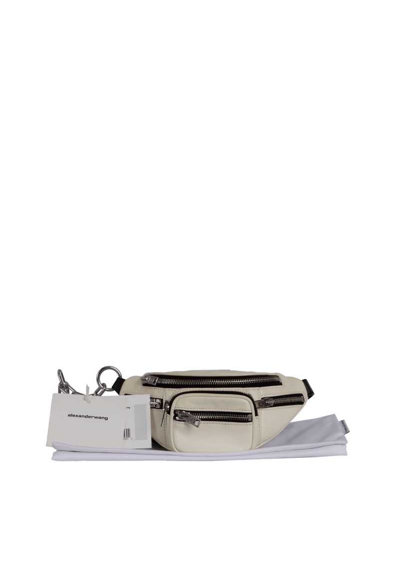 POCHETE ALEXANDER WANG PADLOCK BELT BAG OFF WHITE ORIGINAL Gringa