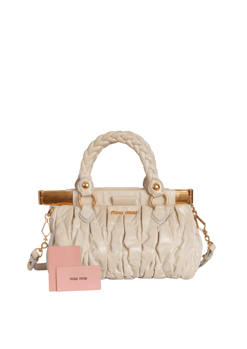 MATELASSE SATCHEL BAG