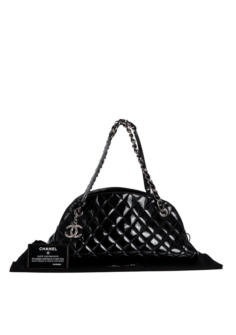 SMALL JUST MADEMOISELLE BOWLING BAG PATENT LEATHER