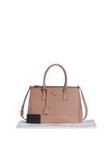 MEDIUM SAFFIANO LUX DOUBLE ZIP GALLERIA