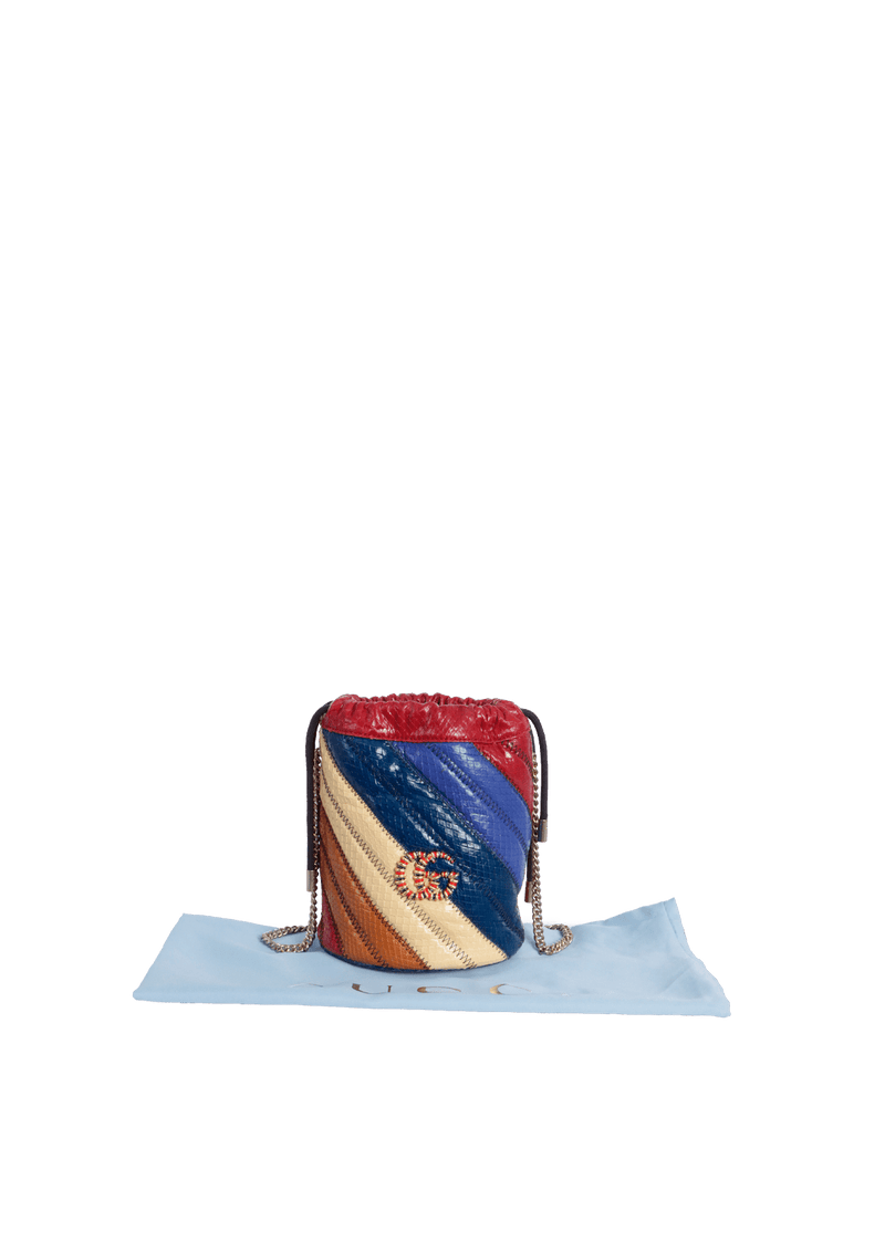 GG MARMONT DIAGONAL BUCKET BAG