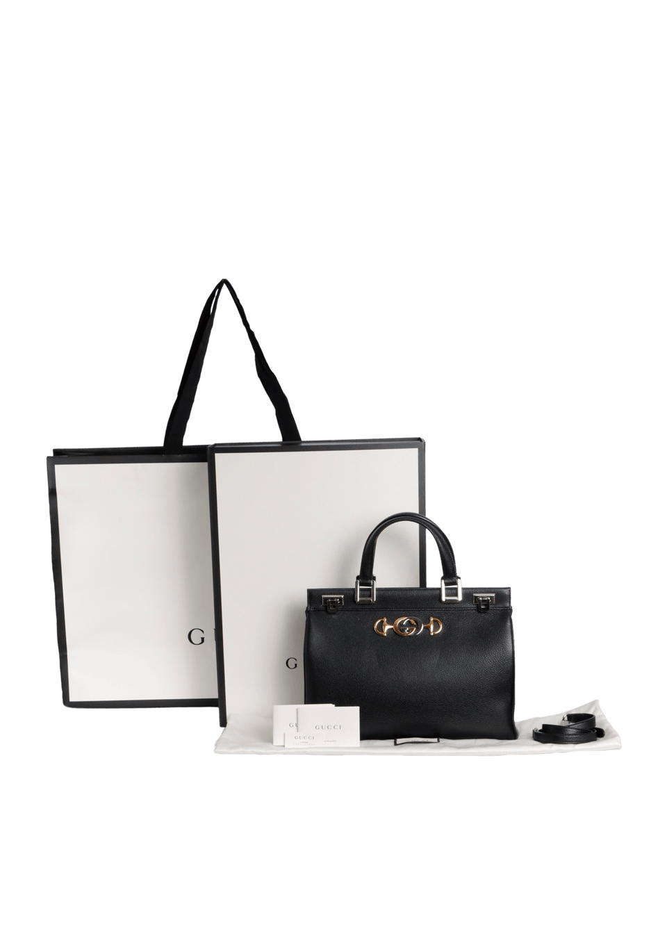 BOLSA GUCCI SMALL ZUMI TOP BAG PRETO ORIGINAL – Gringa