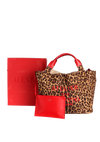 LEOPARD PRINT ATELIER TOTE BAG