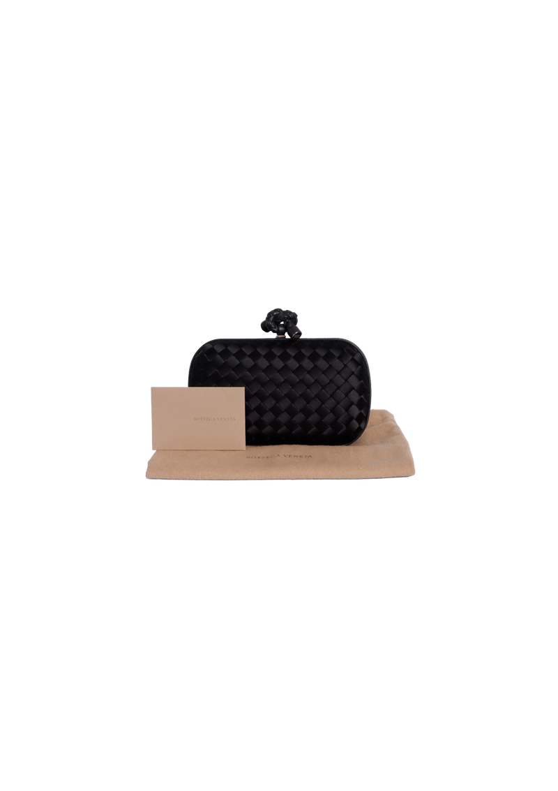 INTRECCIATO SATIN KNOT CLUTCH