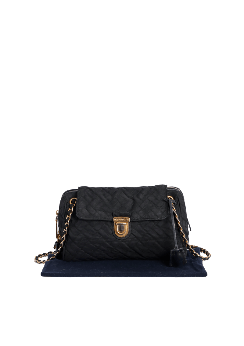 TESSUTO QUILTED SHOULDER BAG