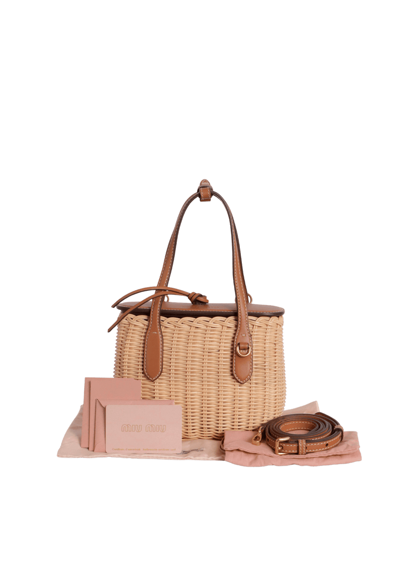 WICKER HANDBAG