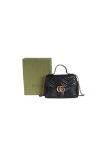 BOLSA GUCCI GG MARMONT MEDIUM TOP HANDLE BAG PRETO ORIGINAL