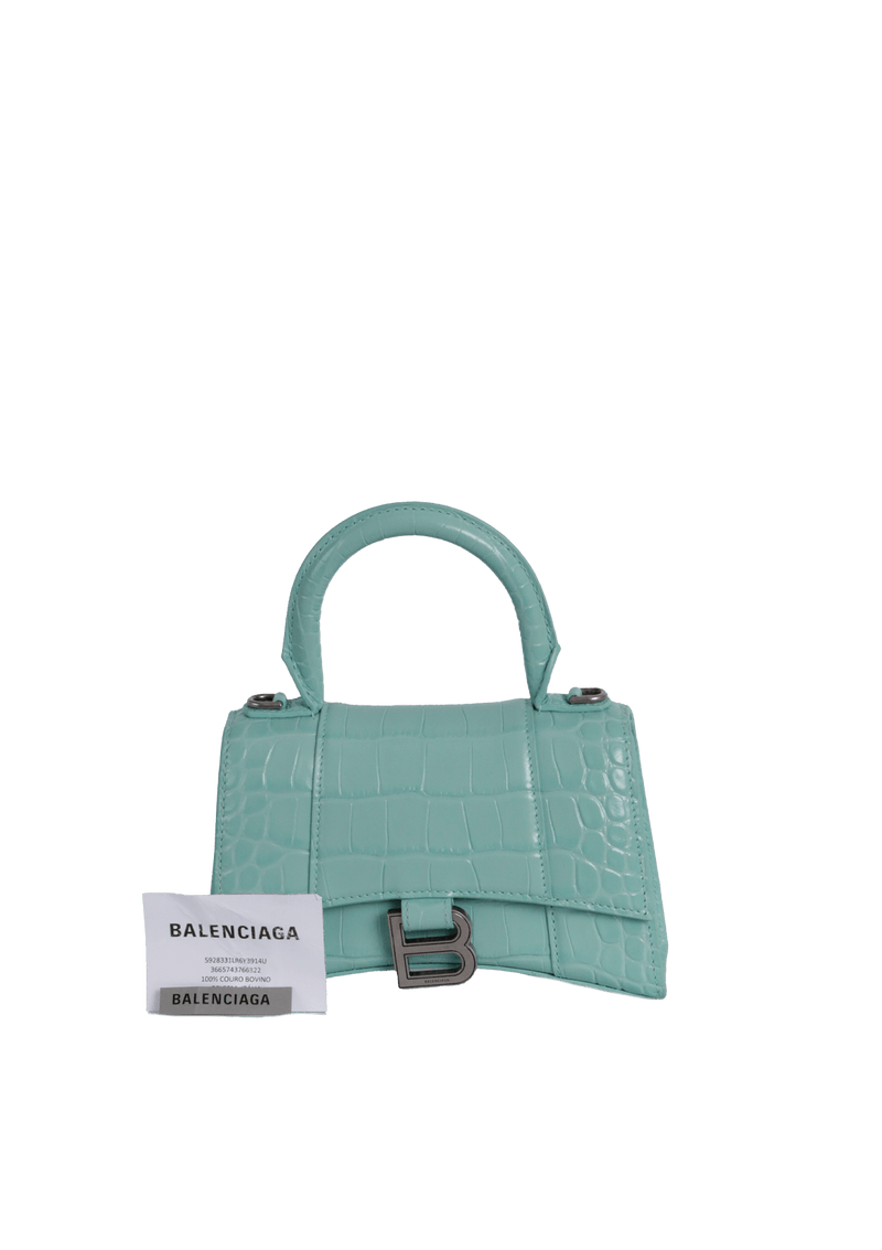 HOURGLASS XS CROCODILE EMBOSSED