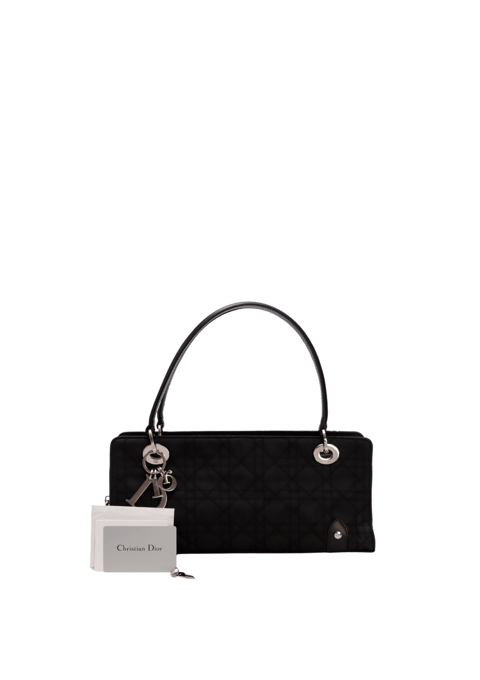 BOLSA CHRISTIAN DIOR CANNAGE EAST WEST LADY DIOR BAG PRETO