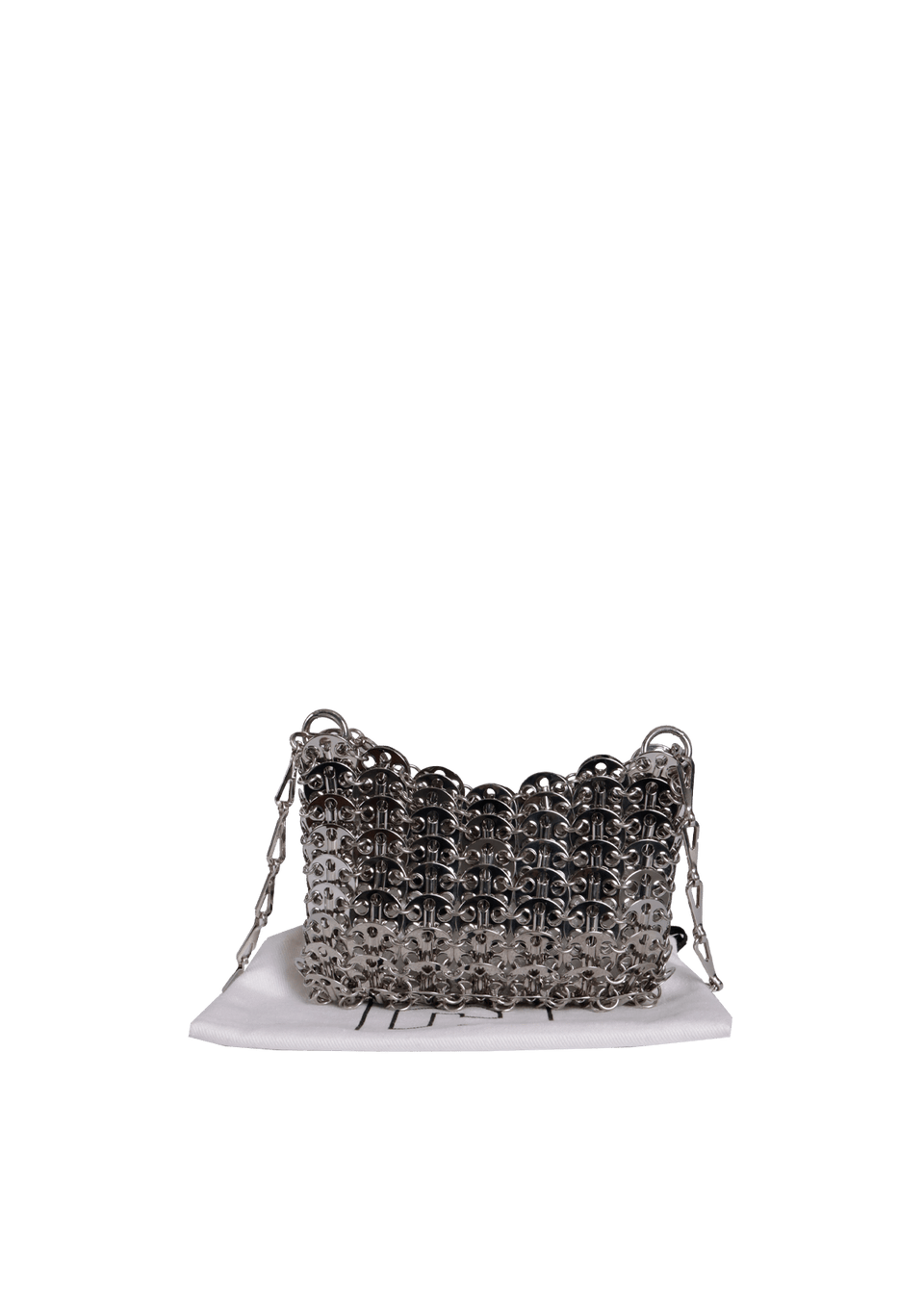 BOLSA PACO RABANNE NANO ICONIC 1969 BAG PRATA ORIGINAL – Gringa BOLSA PACO RABANNE NANO ICONIC 1969 BAG PRATA ORIGINAL – Gringa
