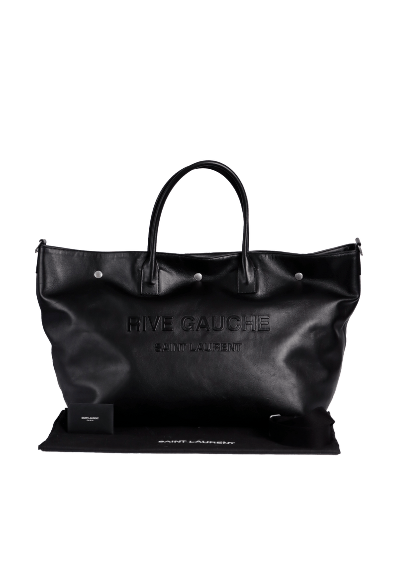 LEATHER RIVE GAUCHE MAXI TOTE