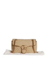 SMALL GG MARMONT RAFFIA BAG