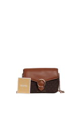 SMALL LOGO PEBBLED CROSSBODY BAG