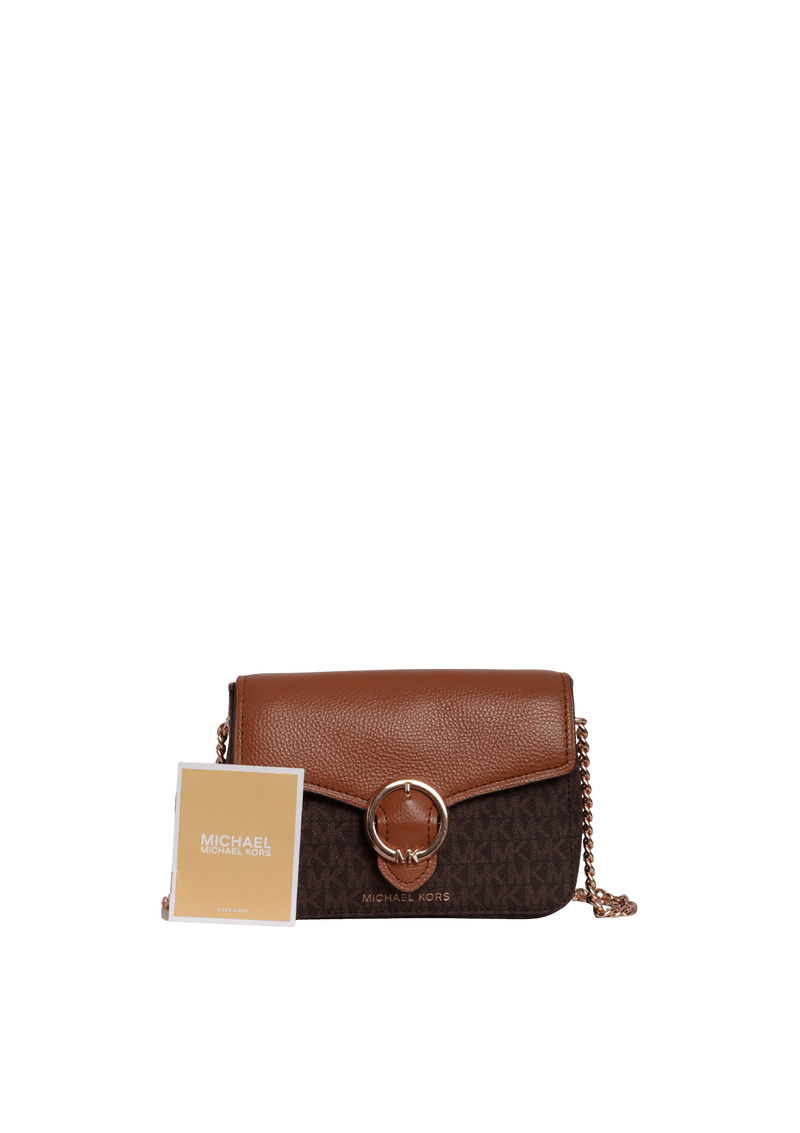 SMALL LOGO PEBBLED CROSSBODY BAG