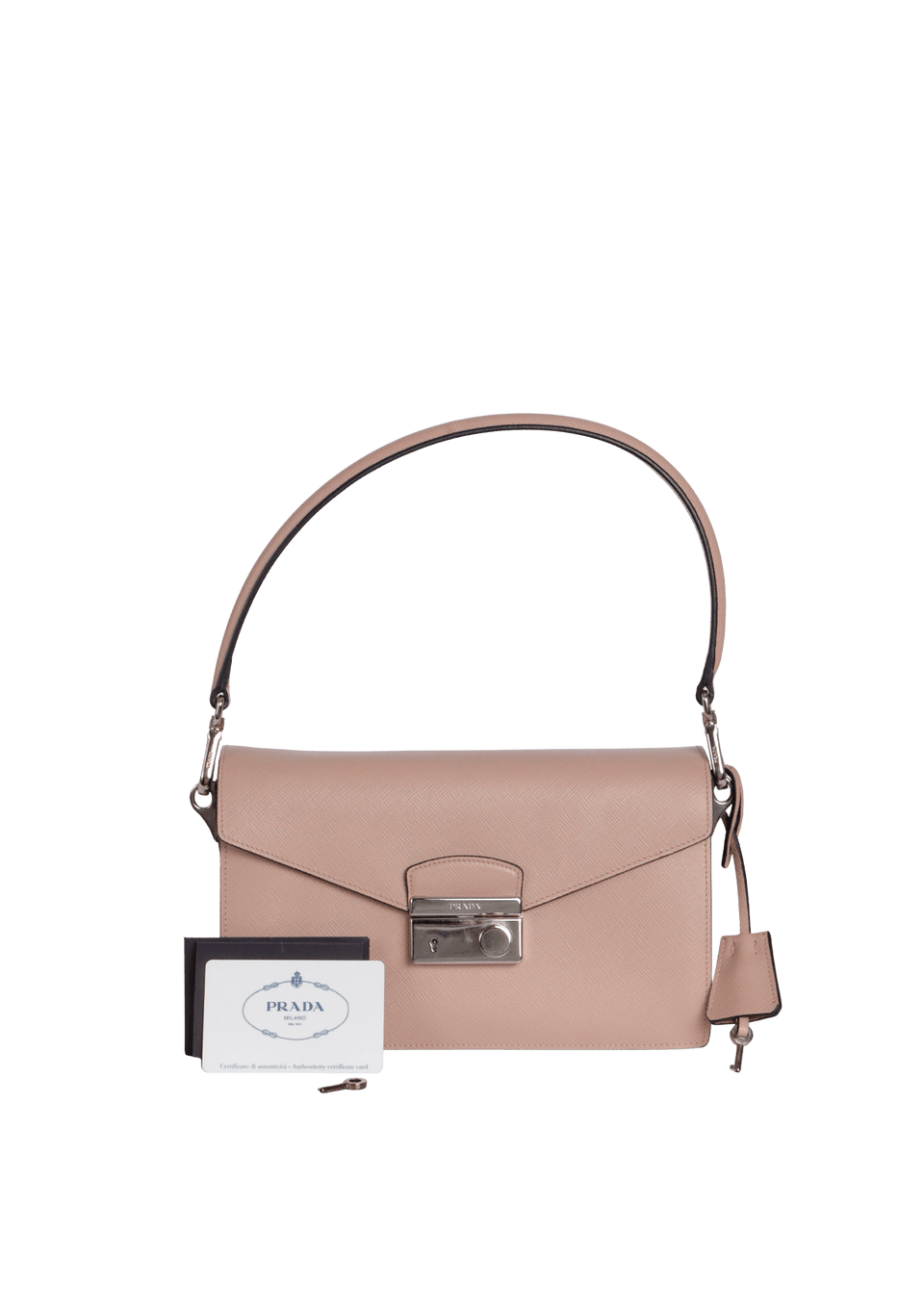 BOLSA PRADA SAFFIANO LUX SOUND BAG BEGE ORIGINAL – Gringa