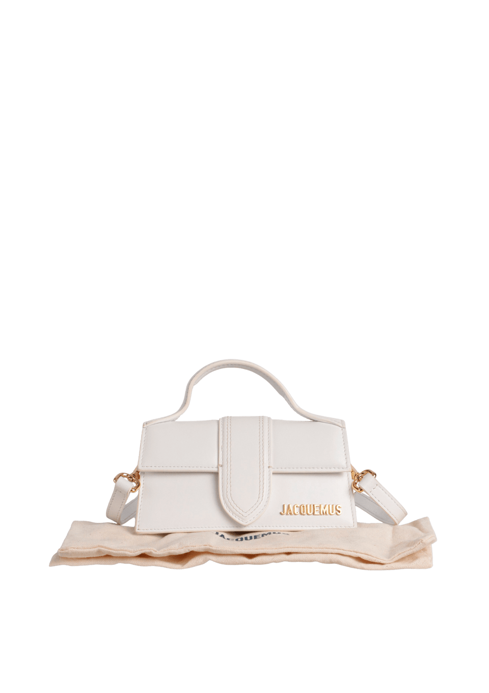 BOLSA JACQUEMUS MINI LE BAMBINO BRANCO ORIGINAL – Gringa