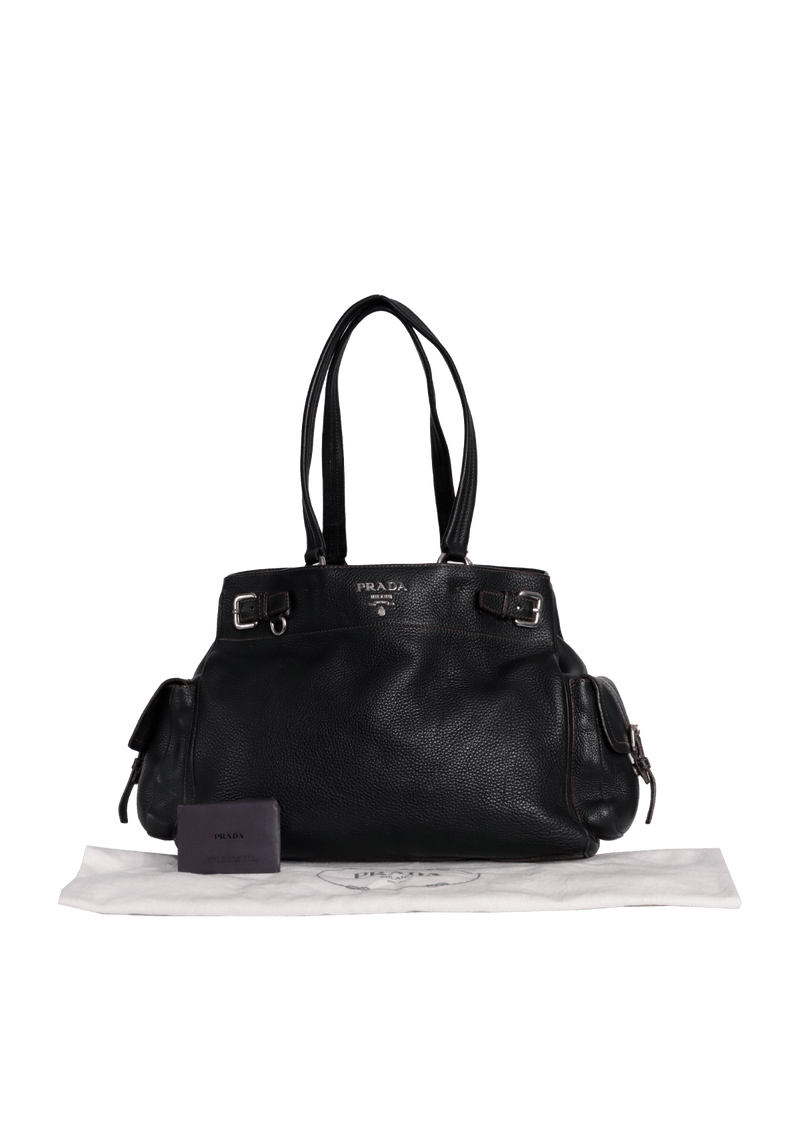 VITELLO DAINO SIDE POCKET BELT TOTE